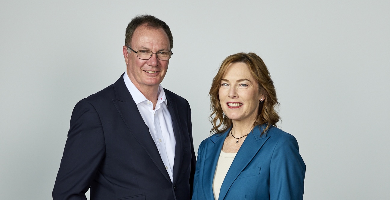 Dr Kelly Teagle, CEO of WellFemme with Operations Manager and Co-Director Pete Kenshole